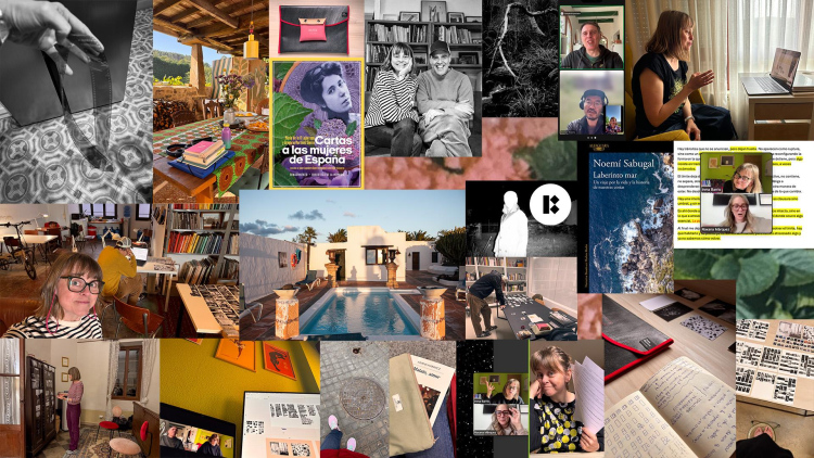 CAOS EN BUSCA DEL ORDEN: EL PROCESO CREATIVO DE MI NUEVO TRABAJOEste collage es una breve brevísima muestra que resume el caos mental y fotográfico en el que llevo trabajando desde el 2022.Es muy importante entender el caos y aprender a convivir con él, abrazarlo y rechazarlo&nbsp;para poder encontrar qué queremos&nbsp;(o necesitamos) contar.Fotos, libros, viajes, residencias, fracasos, encuentros felices, residencias, edición, diseñar, textos...Poco a poco, cada vez más cerca e ilusionada.